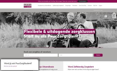 Schermafbeelding van puurzorg.nl