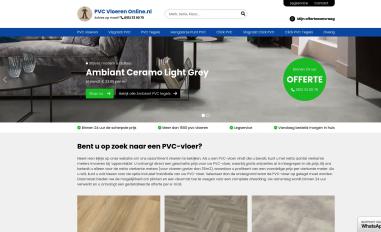 Schermafbeelding van pvcvloerenonline.nl