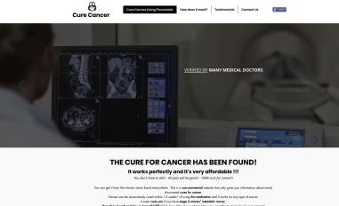 Schermafbeelding van qcancercure.com
