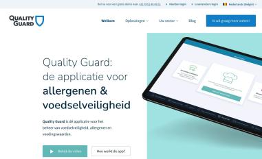 Schermafbeelding van qguard.be