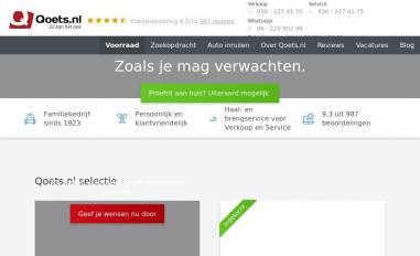 Schermafbeelding van qoets.nl