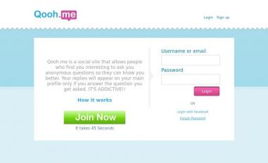 Schermafbeelding van qooh.me