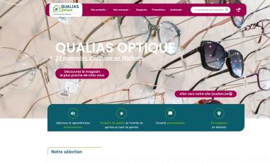 Schermafbeelding van qualias-optique.be
