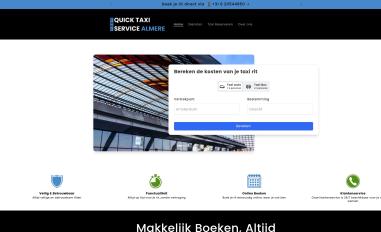 Schermafbeelding van quicktaxiservicealmere.nl