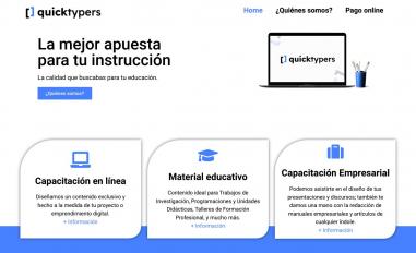 Schermafbeelding van quicktypers.com