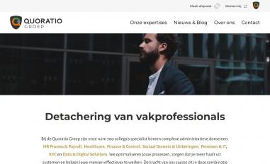 Schermafbeelding van quoratiogroep.nl