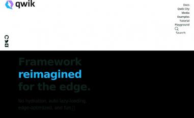 Schermafbeelding van qwik.builder.io