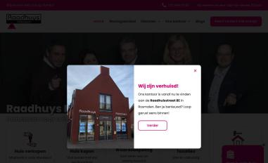 Schermafbeelding van raadhuysmakelaars.nl