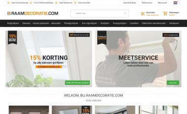 Schermafbeelding van raamdecoratie.com