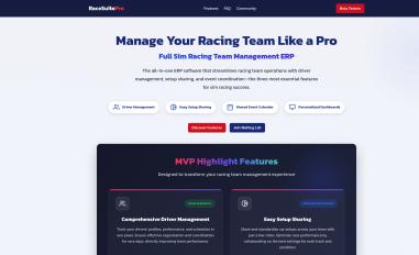 Schermafbeelding van racesuitepro.com