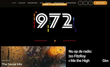 Schermafbeelding van radio972.com