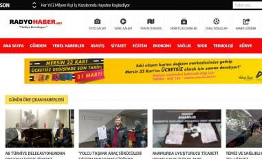 Schermafbeelding van radyohaber.net