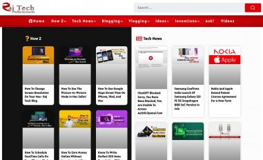 Schermafbeelding van rajtech.info