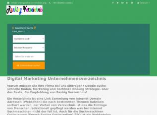 Schermafbeelding van rankingonline-verzeichnis.org