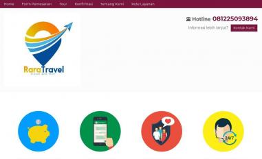 Schermafbeelding van raratravel.id