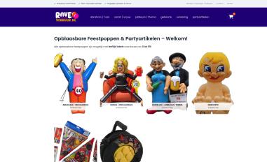 Schermafbeelding van raveverhuur.nl