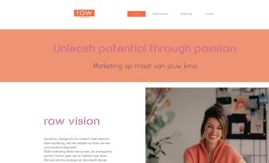 Schermafbeelding van rawmarketing.be