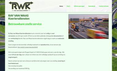 Schermafbeelding van rayvanwaaskoerier.nl
