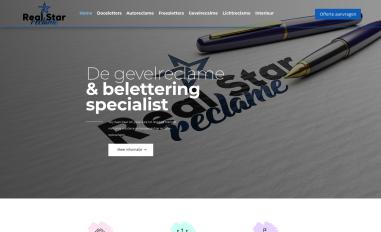 Schermafbeelding van realstarreclame.nl
