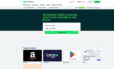 Schermafbeelding van recharge.com