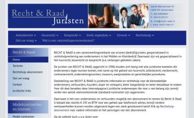 Schermafbeelding van recht-raad.nl