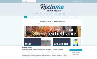 Schermafbeelding van reclameleverancier.nl