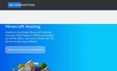 Schermafbeelding van recorehosting.com