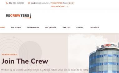 Schermafbeelding van recrewters.nl