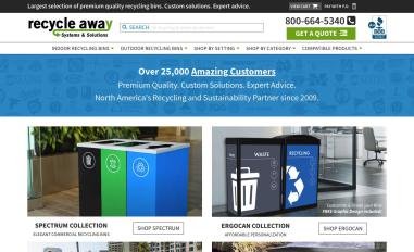 Schermafbeelding van recycleaway.com