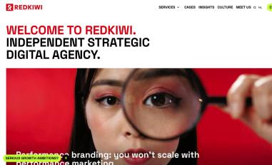 Schermafbeelding van redkiwi.nl