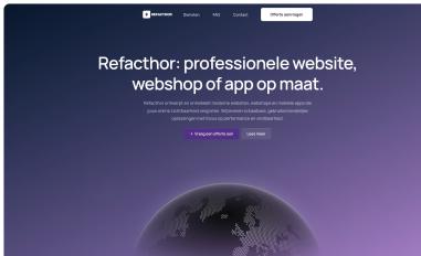 Schermafbeelding van refacthor.nl