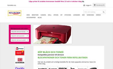 Schermafbeelding van refillbutiken.com