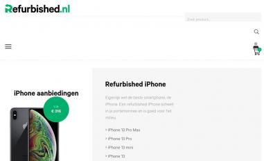 Schermafbeelding van refurbished.nl