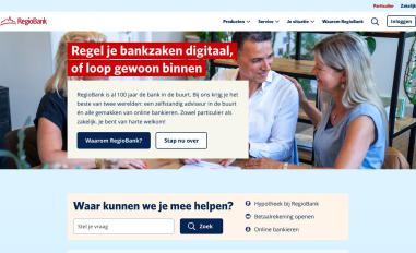 Schermafbeelding van regiobank.nl