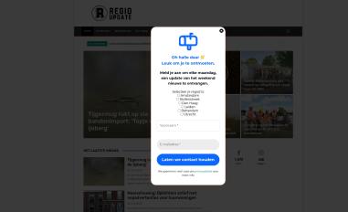 Schermafbeelding van regioupdate.nl