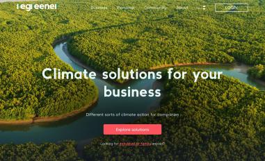 Schermafbeelding van regreener.earth