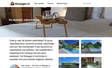 Schermafbeelding van reisjager.nl