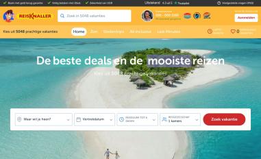 Schermafbeelding van reisknaller.nl