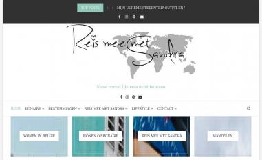 Schermafbeelding van reismeemetsandra.nl