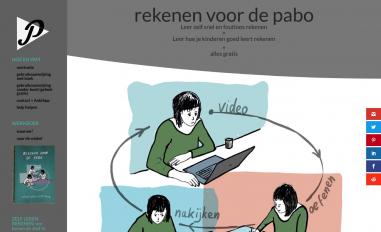 Schermafbeelding van rekenenvoordepabo.nl