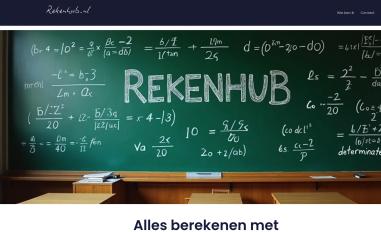 Schermafbeelding van rekenhub.nl