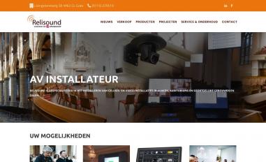 Schermafbeelding van relisound.nl