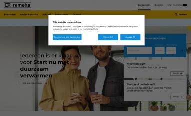 Schermafbeelding van remeha.nl