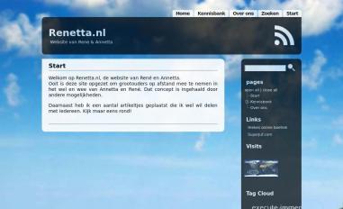 Schermafbeelding van renetta.nl