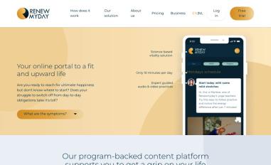 Schermafbeelding van renewmyday.com