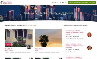 Schermafbeelding van rentalpropertylosangeles.com