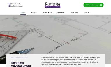 Schermafbeelding van rentema-adviesbureau.nl