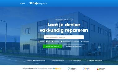 Schermafbeelding van reparatie.fixje.nl