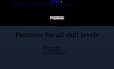 Schermafbeelding van replit.com