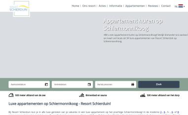 Schermafbeelding van resortschierduin.nl
